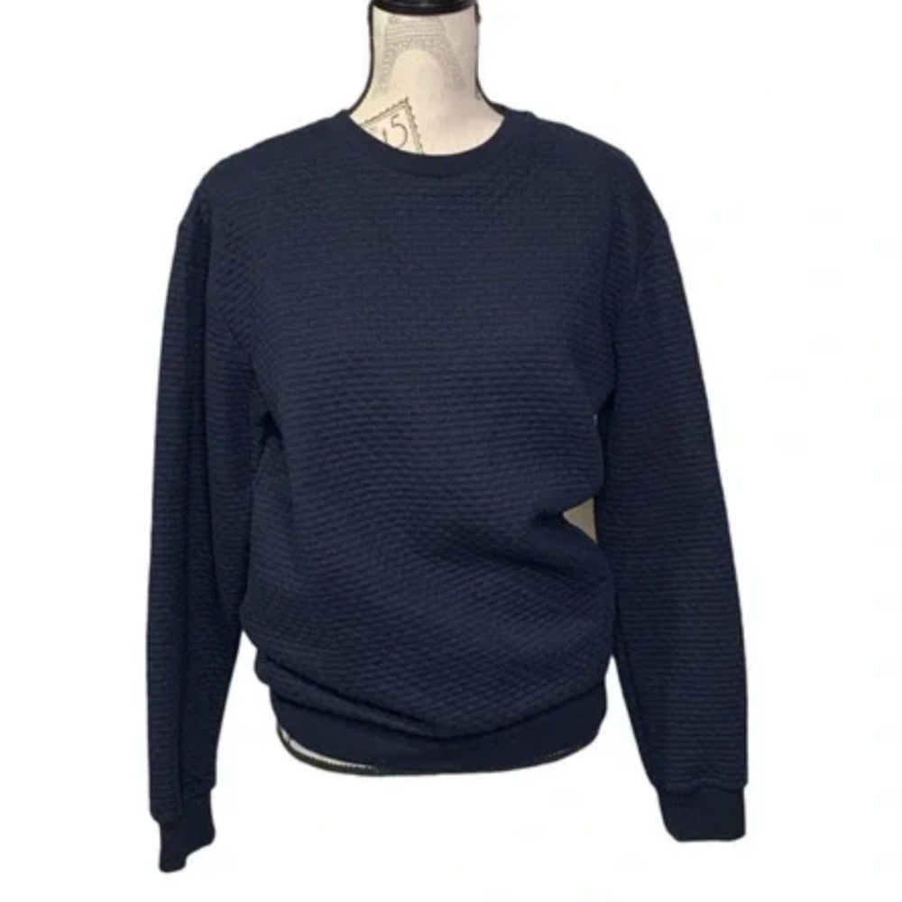Zara Navy Blue Sweatshirt Style Pullover